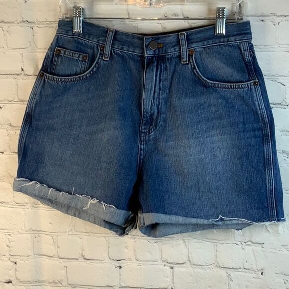 French Connection jean shorts rolled hem size 8 - Picture 1 of 7